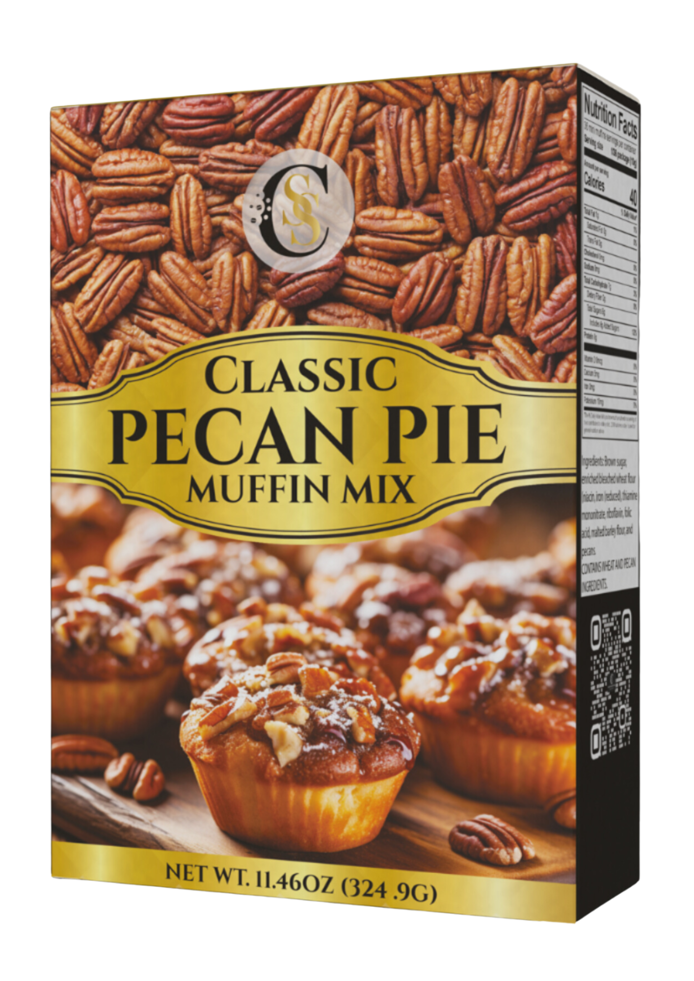 FREE!!!! Shareden Sweet Confections Classic Pecan Pie Muffin Mix (Giftable 2 pack)